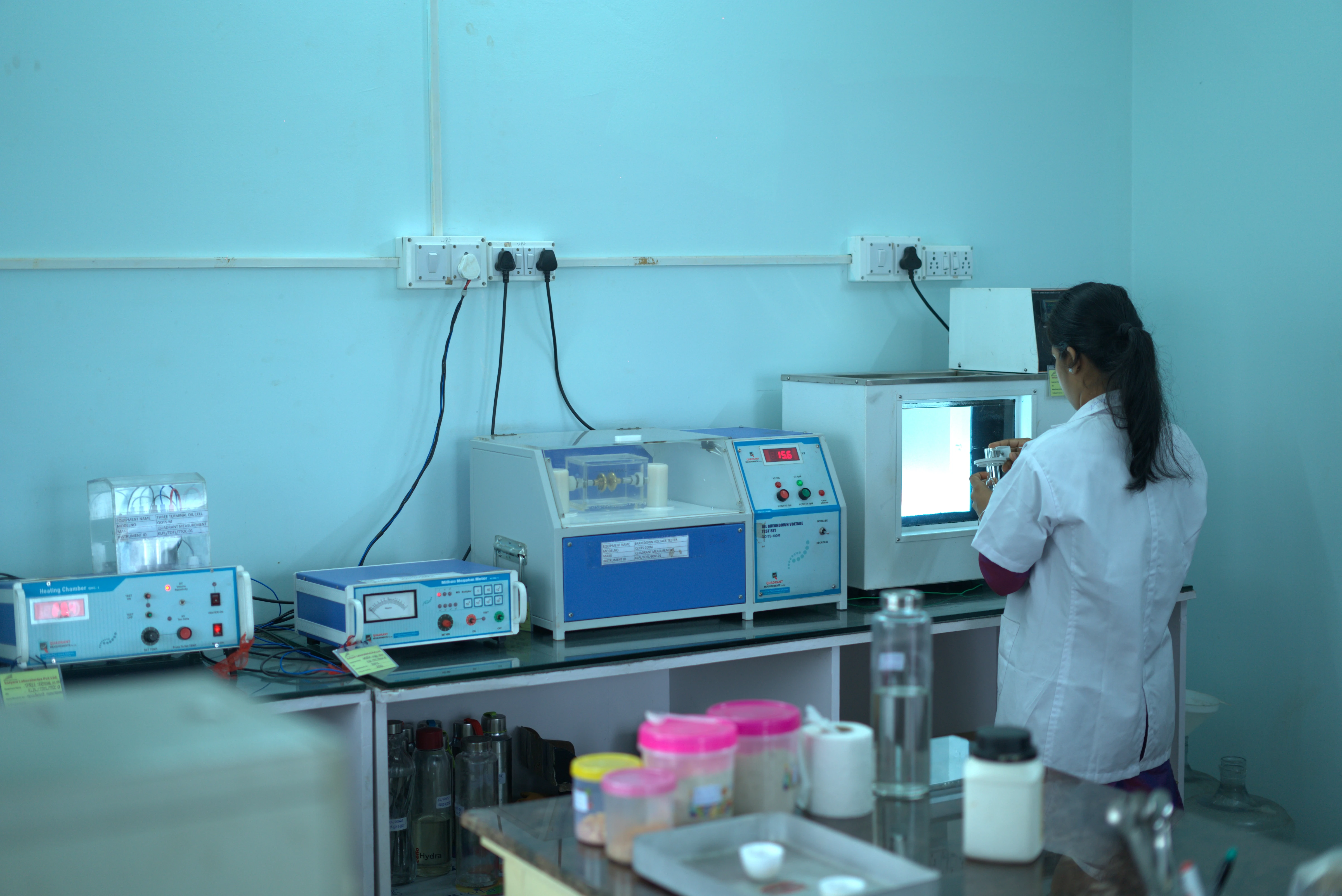 Lab Technicians Working